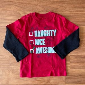 Christmas Santa’s list 5T long sleeve shirt